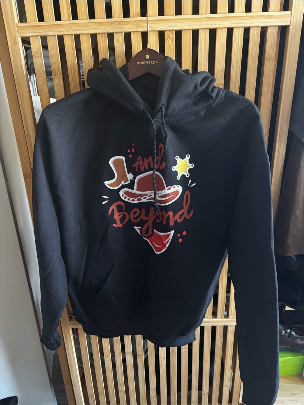 Gildan Black Pullover Hoodie with Graphic Detail